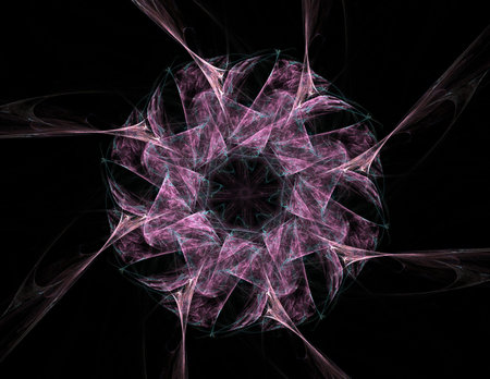 Elementary Particles series. Interplay of abstract fractal forms on the subject of nuclear physics...