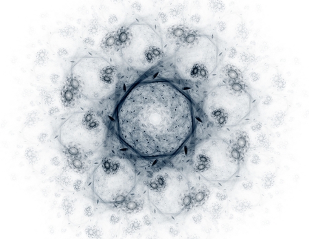 Visually attractive backdrop made of conceptual grids curves and fractal elements suitable as element for layouts on physics mathematics technology science and educationの写真素材