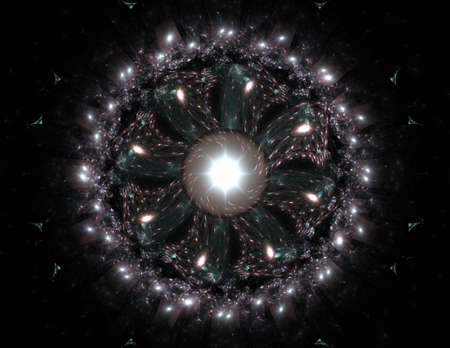 Background consists of fractal color texture and is suitable for use in projects on imagination, creativity and designの写真素材