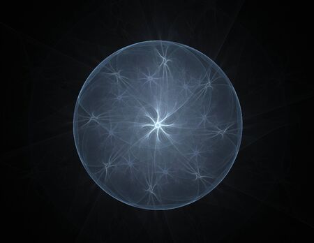 Lacy colorful clockwork pattern. Digital fractal art design.の写真素材