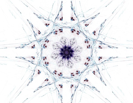 Visually attractive backdrop made of conceptual grids curves and fractal elementsの写真素材