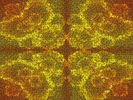 Kaleidoscopic low poly circle style mosaic backgroundのイラスト素材