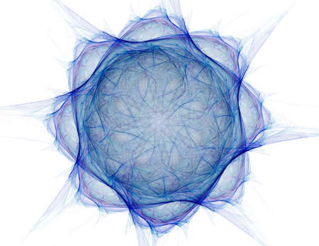 Visually attractive backdrop made of conceptual grids curves and fractal elementsの写真素材