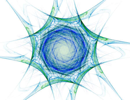 Visually attractive backdrop made of conceptual grids curves and fractal elementsの写真素材