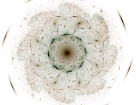 Geometry of Space series. Visually attractive backdrop made of conceptual grids curves and fractal elements suitable as element for layouts on physics mathematics technology science and education.の写真素材