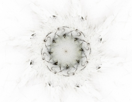 Lacy colorful clockwork pattern. Digital fractal art design. Abstract design of sacred symbols signs geometry. Designs of astrology alchemy magic. Geometric Spiral. Abstract Colorful Fractal Texture.の写真素材