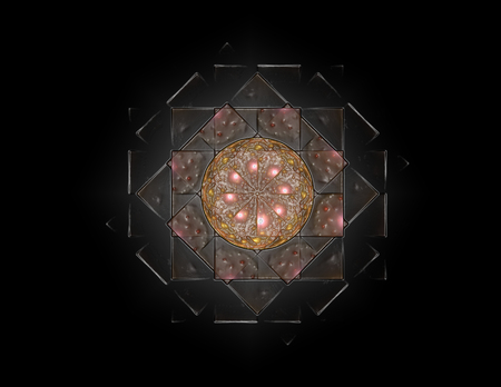 3D illustration lacy colorful clockwork pattern.の写真素材