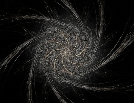 Lacy colorful clockwork pattern. Digital fractal art design. Abstract design of sacred symbols signs geometry. Designs of astrology alchemy magic. Geometric Spiral. Abstract Colorful Fractal Texture.の写真素材