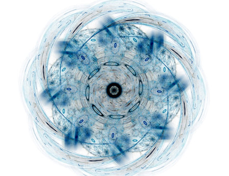 Abstract Fractal Swirl Oval Background - Fractal Art
