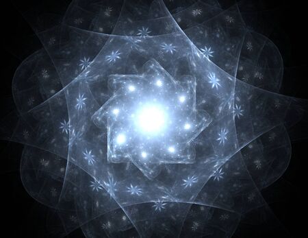 Abstract fractal background - computer-generated image.の写真素材
