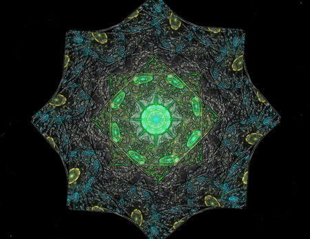Particles of abstract fractal forms on the subject of nuclear physics