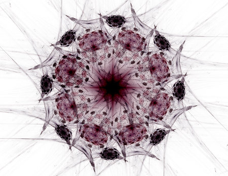 Particles of abstract fractal forms on the subject of nuclear physics