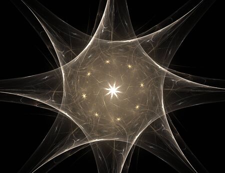 Abstract fractal color background with crossing circles and oval. motion illustration.の写真素材