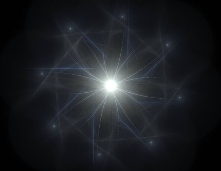 Visually attractive backdrop made of conceptual grids curves and fractal elementsの写真素材