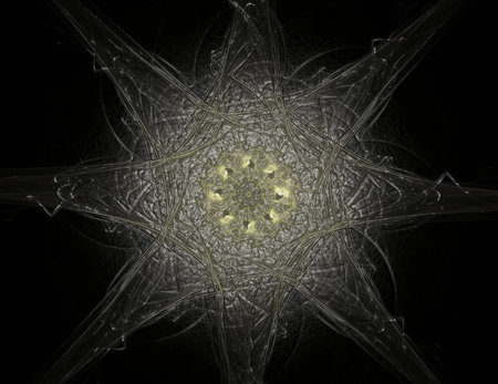 Abstract fractal color background with crossing circles and ovals. Motion illustration.