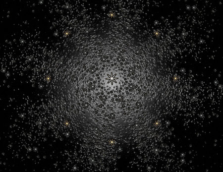 Lacy colorful clockwork pattern. Digital fractal art design. Abstract design of sacred symbols signs geometry. Designs of astrology alchemy magic. Geometric Spiral. Abstract Colorful Fractal Texture.の写真素材