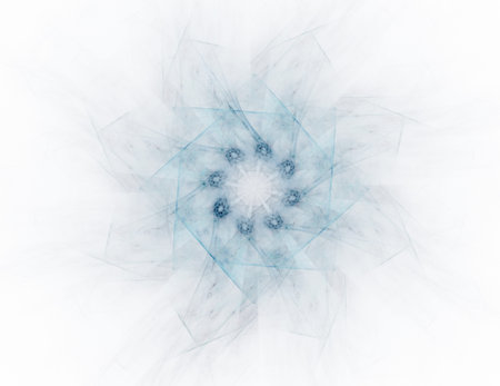 Geometry of Space series. Visually attractive backdrop made of conceptual grids curves and fractal...