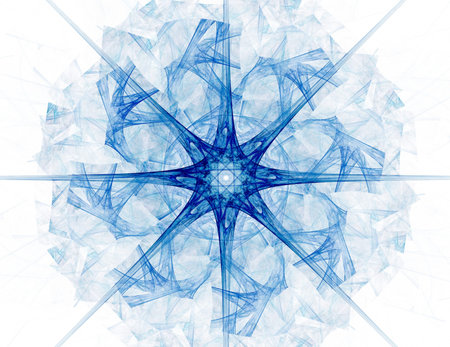 Lacy colorful clockwork pattern. Digital fractal art design.の写真素材