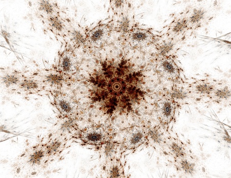 Computer generated fractal artwork for creative design, art and entertainment. Background with rotating spheres.の写真素材