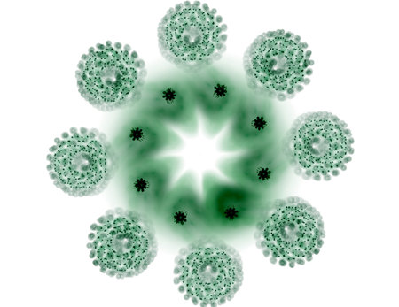 Background Consists Of Fractal Color Texture
