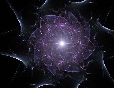 Shiny colorful fractal space digital artwork for creative graphic designの写真素材