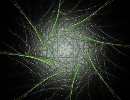 Colorful glowing neuron fractalの写真素材