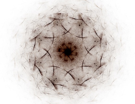 Abstract fractal background - computer-generated image. Digital art. Converging toward the center of the circles. For covers, posters, desktop wallpaperの写真素材