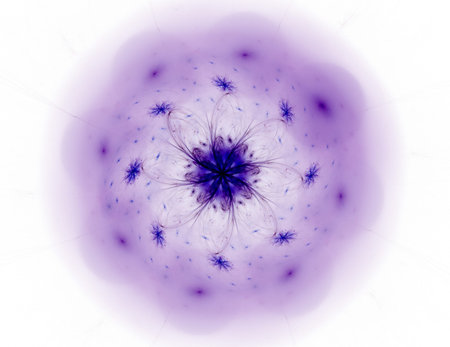 Lacy colorful clockwork pattern. Digital fractal art design.