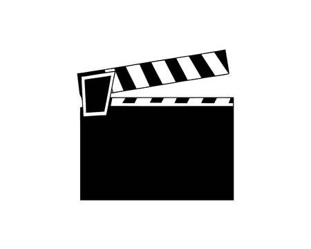 Movie Clapper. Film Flap. Simple vector icon.のイラスト素材