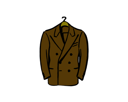 Suit vector icon on white background. Suit modern icon for graphic and web design. Suit icon sign for logo, website, app. Suit flat vector icon illustrationのイラスト素材