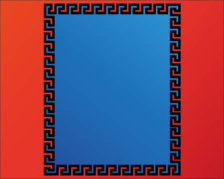 Victorian art vector frame with blank copy space, vintage heraldic design. Heraldic template illustration, mirror border, decorative protection shield.のイラスト素材