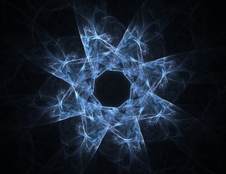 Lacy colorful clockwork pattern. Digital fractal art design. Abstract design of sacred symbols signs geometry. Designs of astrology alchemy magic. Geometric Spiral. Abstract Colorful Fractal Textureの写真素材