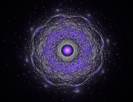 Abstract lens flare space or time travel concept background