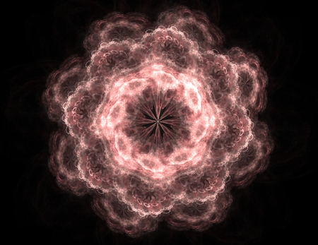 Geometry of Space series. Visually attractive backdrop made of conceptual grids curves and fractal elements suitable as element for layouts on physics mathematics technology science and educationの写真素材