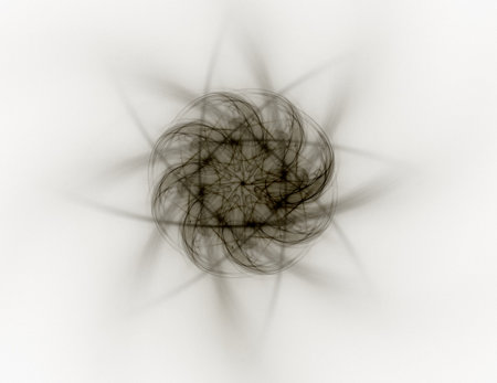 Geometry of Space series. Visually attractive backdrop made of conceptual grids curves and fractal...