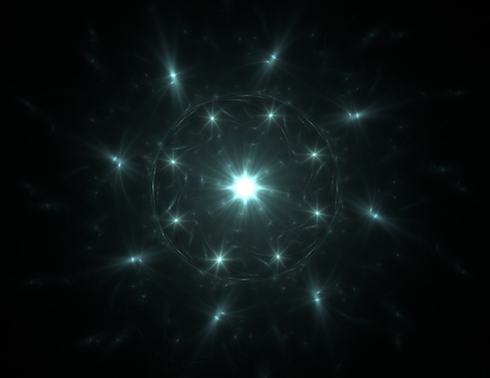 Abstract fractal background - computer-generated image. Digital art. Converging toward the center of the circles. For covers, posters, desktop wallpaperの写真素材