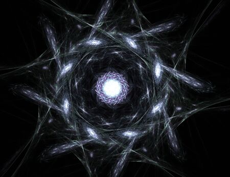 Abstract fractal background - computer-generated image. Digital art. Converging toward the center of the circles. For covers, posters, desktop wallpaperの写真素材