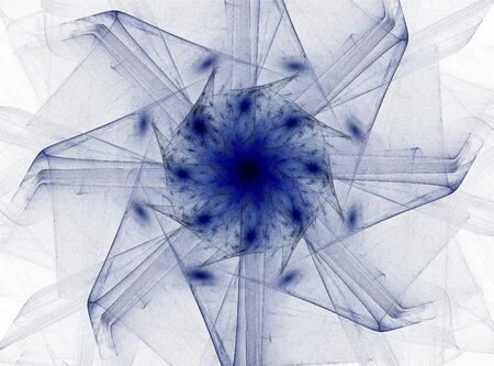 Abstract fractal background - computer-generated image. Digital art. Converging toward the center of the circles. For covers, posters, desktop wallpaperの写真素材