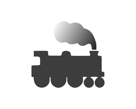 Illustration of old stylized locomotive. Vector illustration.のイラスト素材