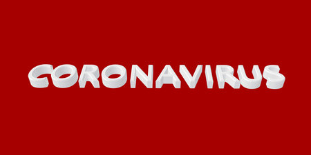 3D rendering with text Coronavirus, 2019-nCoV Novel Coronavirus SARS-CoV-2 Bacteria. Danger, virus,...