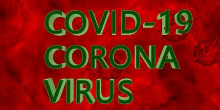 3D rendering Coronavirus Bacteria Cell Icon, 2019-nCoV Novel Coronavirus SARS-CoV-2 Bacteria. Danger, virus, flu. Analysis and test, experimentation. Dangerous Coronavirus covid-19.の写真素材