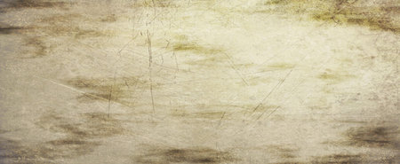 Old brown paper parchment background design with distressed vintage stains and ink spatter and white...