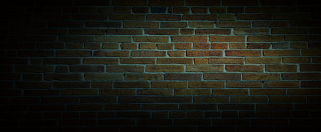 Weathered stained old brick wall background. Background of brick wall texture