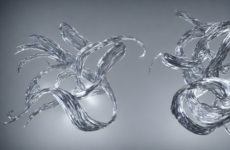 Modern abstract. High quality 3D illustrationの写真素材