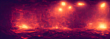 abstract future technology vision design innovation concept background. high quality 3d illustrationの写真素材