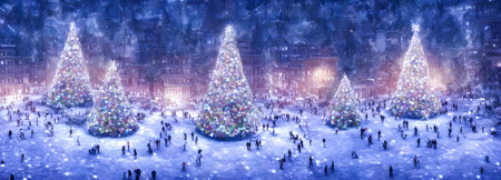 Christmas Decoration. Holiday decorations. Christmas balls. banner size. high quality 3d illustrationの写真素材
