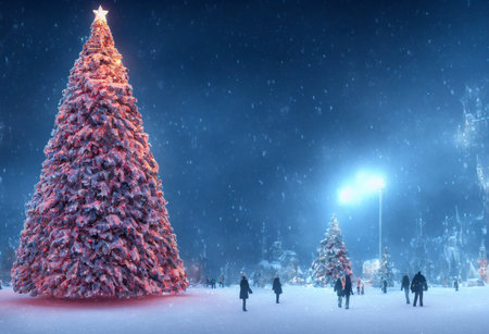 Christmas Decoration. Holiday Decorations. Christmas balls. Banner sizeの写真素材