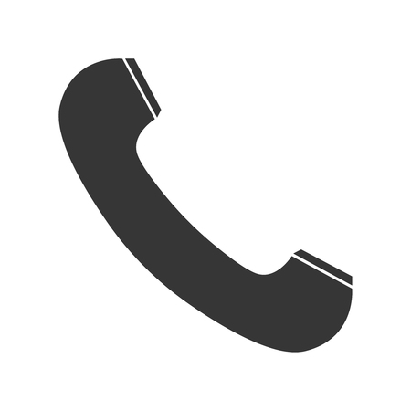 Phone icon in trendy flat style isolated on white background. Telephone symbol for your design, logo, UI. Vector illustration, EPS10.のイラスト素材