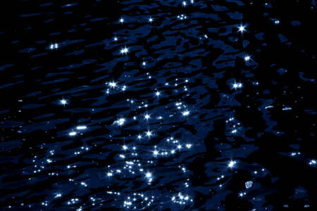 Brillant River, blue, dark, light, sun, waveの写真素材