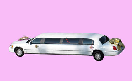 white limousine                               の写真素材